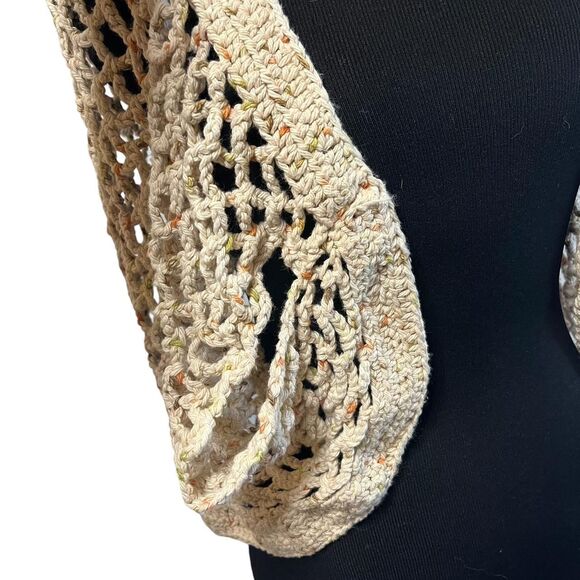 Handmade Women's Tan and Cream Accessory - Picture 3 of 5